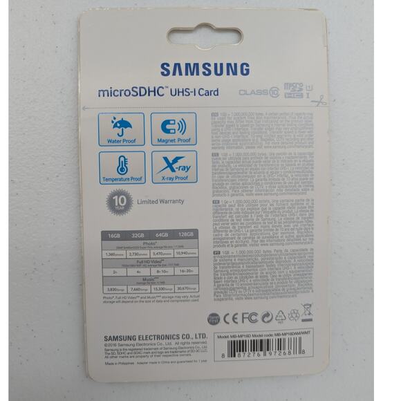 Samsung EVO 16GB MicroSD Memory Card Ultra Fast Class10 for Camera Galaxy Phone - Picture 2 of 2